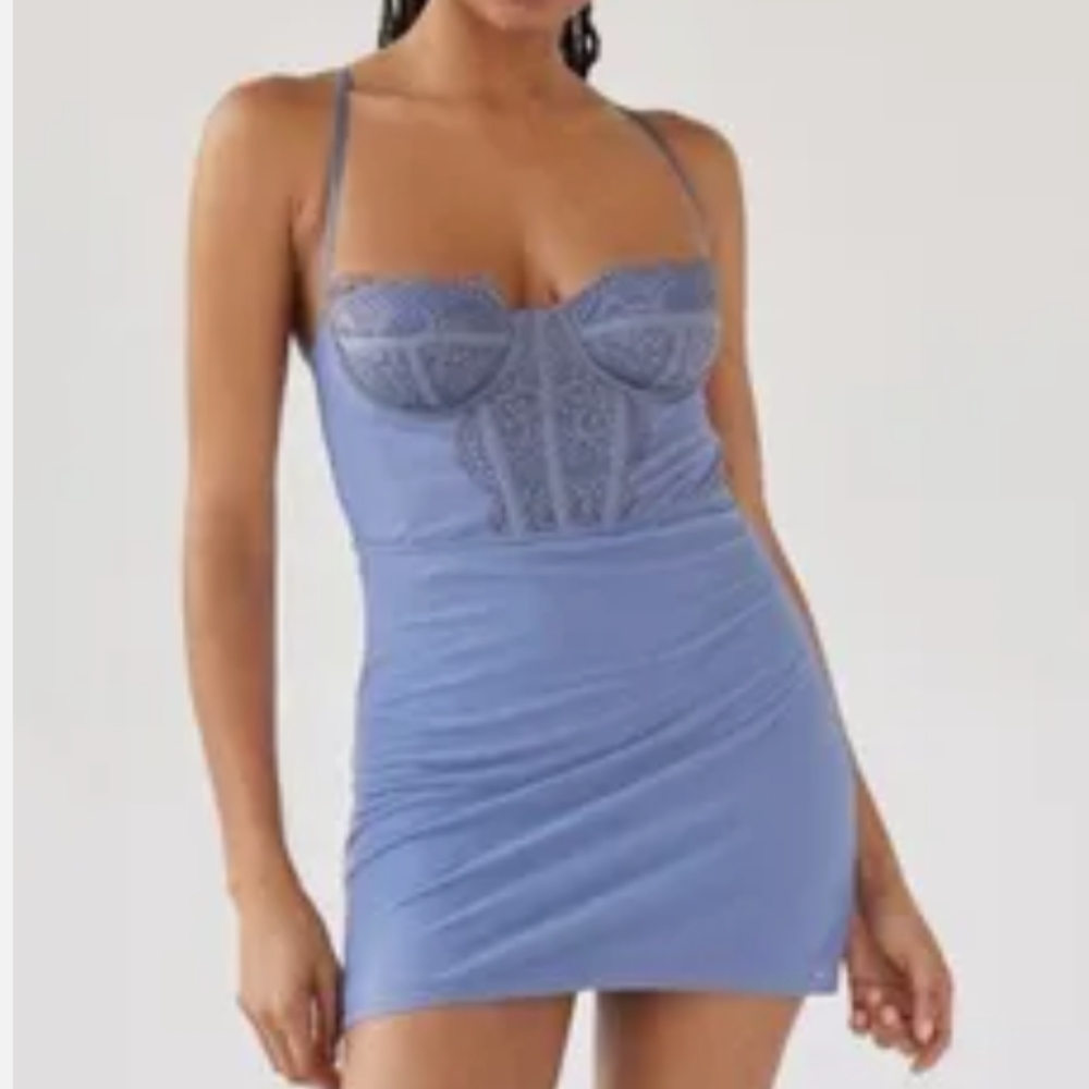 UO NWT URBAN OUTFITTERS SZ XS BREANNA BUSTIER BODY CON MINI DRESS NWT